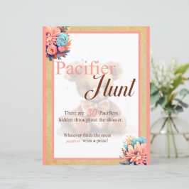 Boho Roze Beer Baby shower Duck Hunt Spel