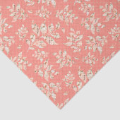 Boho roze bladpatroon tissuepapier (Detail)