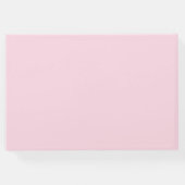 Boho roze blauwe bloemen Weddenschap Gepersonalise Gastenboek (Achterkant)