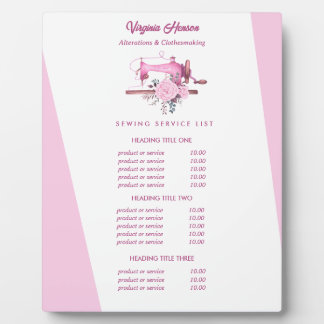 Boho Roze Bloemen Naaimachine Naaistress Prijzen Fotoplaat