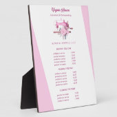 Boho Roze Bloemen Naaimachine Naaistress Prijzen Fotoplaat (Zijkant)