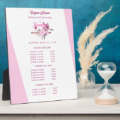 Boho Roze Bloemen Naaimachine Naaistress Prijzen Fotoplaat (Zijkant)