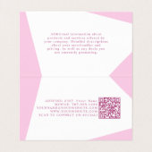 Boho Roze Bloemen Naaister Naaimachine Gevouwen Visitekaartje (Binnenkant ongevouwen)