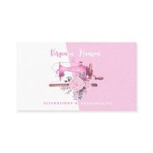 Boho Roze Bloemen Naaister Naaimachine Tailor