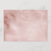 Boho Roze Bloemen Pompoen Dank u kaart (Achterkant)