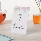 Boho Roze Bloemen Waterverf Modern Reclamebord Met Voetstuk (Insitu)