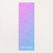 Boho Roze Botanisch Yogamat (Achterkant)