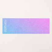 Boho Roze Botanisch Yogamat (Voorkant (horizontaal))