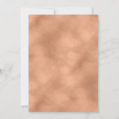Boho Roze Cactus Roze Goud Bruiloft Borrel Borrel Kaart (Achterkant)