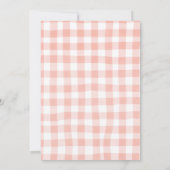 Boho Roze Camping Checklist Kaart (Achterkant)