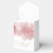 Boho roze eenvoudige foto afstudeerfeest bedankdoosjes (Geopend)