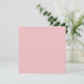 Boho Roze Effen Kleur Kaart (Staand voorkant)