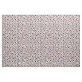 Boho Roze En Blauwe Bloemen  Stof (Fat Quarter)