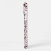 Boho Roze en Blauwe Mandala Patroon iPhone Hoesje (Linkerkant)