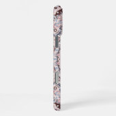 Boho Roze en Blauwe Mandala Patroon iPhone Hoesje (Rechterkant)