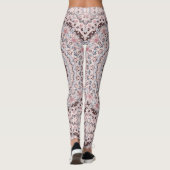 Boho Roze en Blauwe Mandala Patroon Leggings (Achterkant)