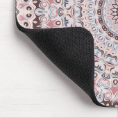 Boho roze en blauwe mandala patroon muismat (Hoek)