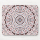Boho roze en blauwe mandala patroon muismat (Voorkant)