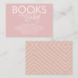 Boho Roze en Blush Boek Verzoek Informatiekaartje