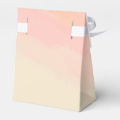 Boho Roze Geel Schrift Aangepaste Baby Shower Bedankdoosjes (Achterkant)