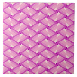 Boho Roze Geometrische Mid-Century Modern Tegeltje