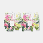 Boho Roze Groen Tropische Bougainvillea Huwelijk Bedankdoosjes (Uitgevouwen)