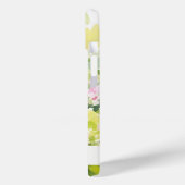 Boho Roze Groene Tropische Waterverf Bougainvillea Case-Mate iPhone Case (Achterkant / Links)