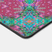 Boho roze hart bloemmotief leuke inspiratie bureaumat (Hoek)