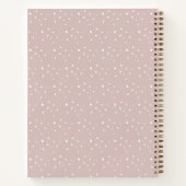 Boho roze kerstbomen Baby shower Notitieboek (Achterkant)