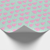 Boho Roze Kerstboom Cadeaupapier (Hoek)