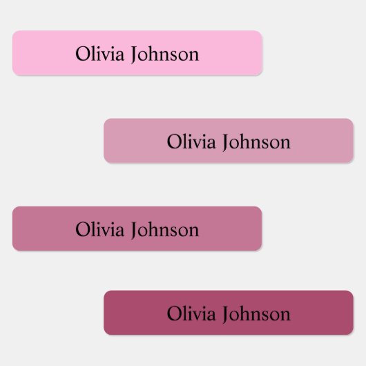 Boho roze Kinder waterdichte naamlabels Labels (Groep)