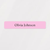 Boho roze Kinder waterdichte naamlabels Labels (Design 1)