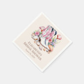 Boho Roze Kust Cowgirl Laarzen Bruidsfeest Servet (Hoek)