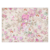 boho roze lavender koraalflorale strepen tafelkleed (Voorkant (Horizontaal))