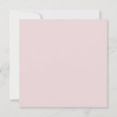 Boho Roze Lintelogen Patroon Op Poeder Blozen Roze Kaart (Achterkant)