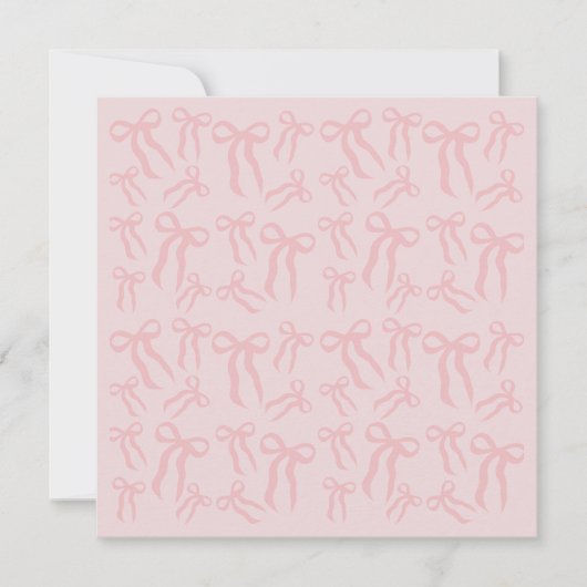 Boho Roze Lintelogen Patroon Op Poeder Blozen Roze Kaart (Voorkant)