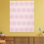 Boho Roze Mandala Met de Hand Getekende Kunst Canv Canvas Afdruk (Insitu (Woonkamer))