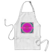 Boho roze mandala standaard schort (Voorkant)