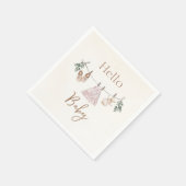 Boho roze Meisje Babykleding Servet (Hoek)