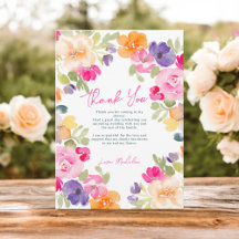 Boho roze oranje zomer bloemachtige bruiloftsborre