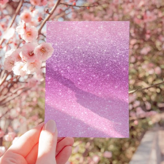 Boho Roze Paarse Bloemen Vlinder Meisje Baby showe Kaart