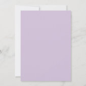 Boho Roze & Paarse Bloemige Bruiloft Kaart (Achterkant)