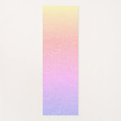 Boho Roze Paarse Regenboog Botanische Yoga Mat (Voorkant)