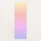 Boho Roze Paarse Regenboog Botanische Yoga Mat (Achterkant)