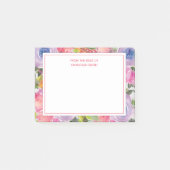 Boho roze Paarse Waterverf Post-it® Notes (Voorkant)