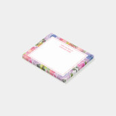 Boho roze Paarse Waterverf Post-it® Notes (Schuin)