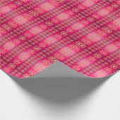  Boho roze patroon Cadeaupapier (Hoek)