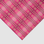 Boho roze patroon Tissuepapier (Detail)
