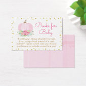 Boho roze pompoen Baby shower Breng een boek Kaart (Bureau)