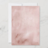 Boho roze pompoen Herfst meisje Baby shower Kaart (Achterkant)